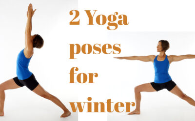 Two yoga poses for winter